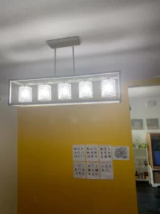 Your Trusted Bay Area Electricians 39 Victor finalizing a new indoor lighting installation in Amelia X.'s condo